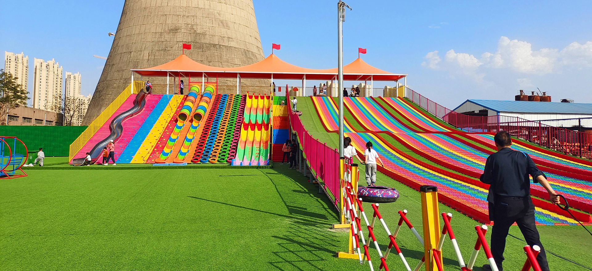 Landscape greening artificial turf